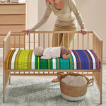 Colorful Ethnic Pattern Print Baby Crib Sheet