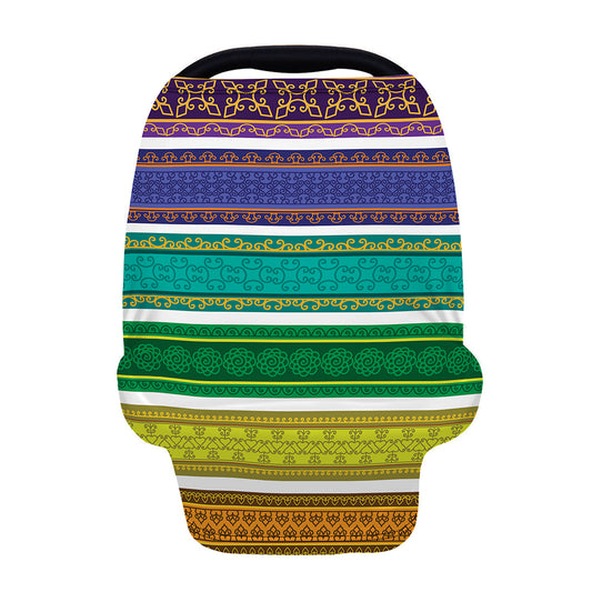 Colorful Ethnic Pattern Print Baby Seat Cover