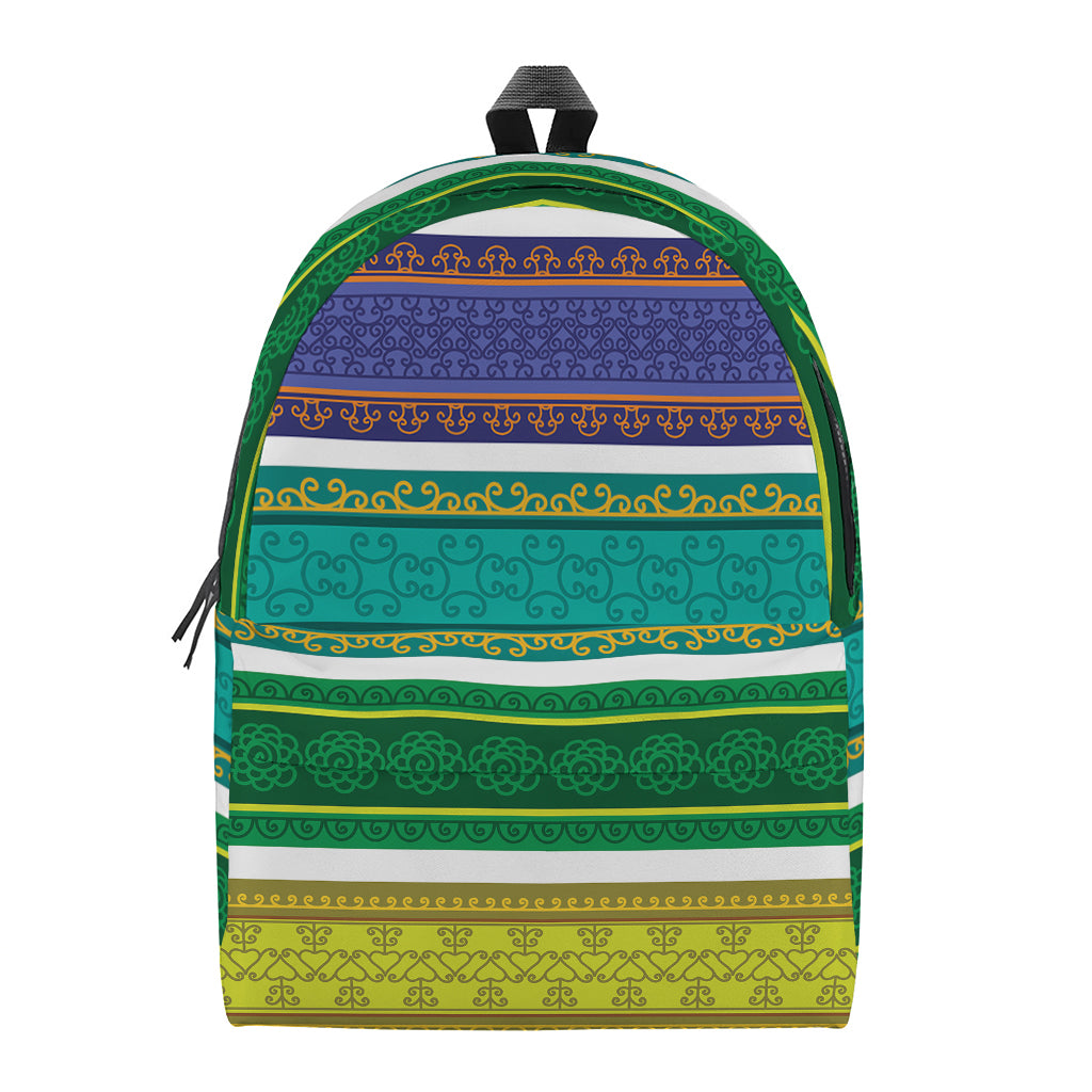 Colorful Ethnic Pattern Print Backpack