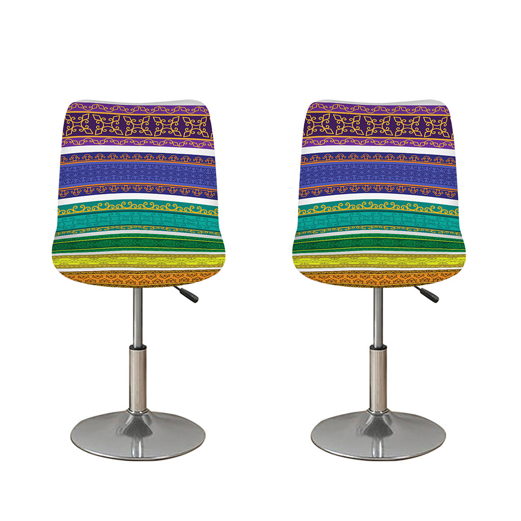 Colorful Ethnic Pattern Print Bar Stool Covers