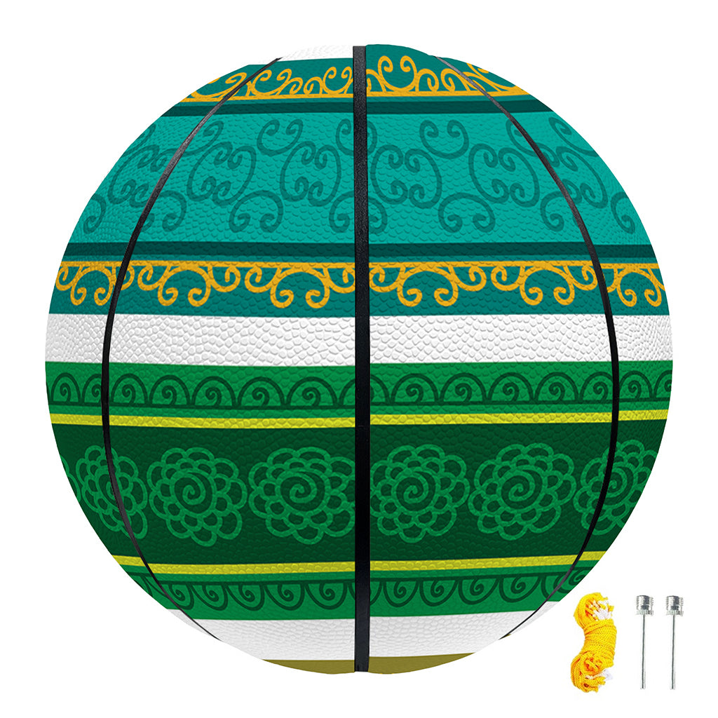 Colorful Ethnic Pattern Print Basketball