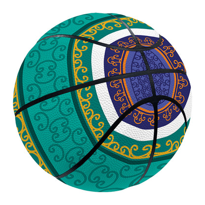 Colorful Ethnic Pattern Print Basketball