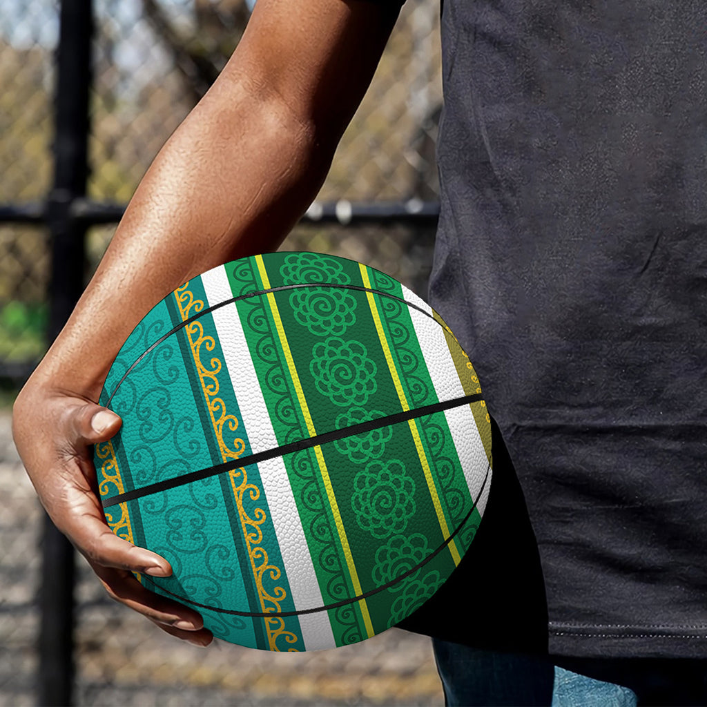Colorful Ethnic Pattern Print Basketball