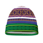 Colorful Ethnic Pattern Print Beanie