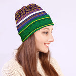 Colorful Ethnic Pattern Print Beanie