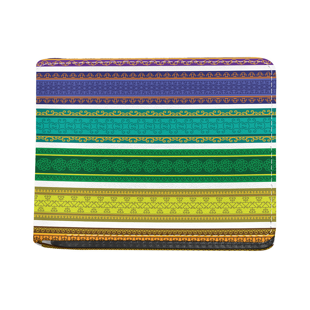Colorful Ethnic Pattern Print Bifold Wallet