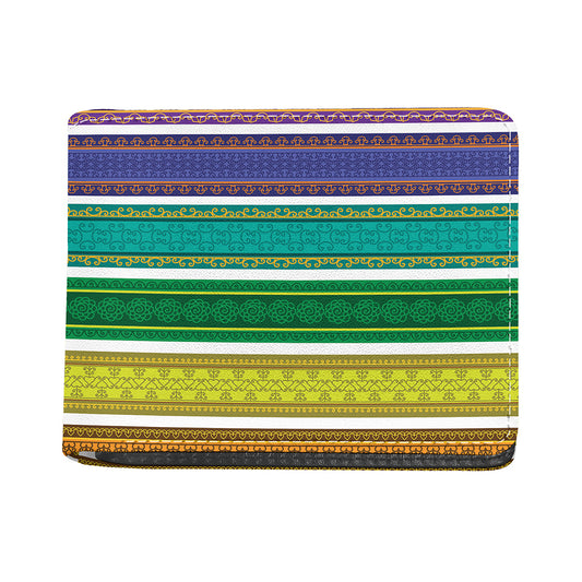 Colorful Ethnic Pattern Print Bifold Wallet