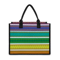Colorful Ethnic Pattern Print Canvas Tote Bag