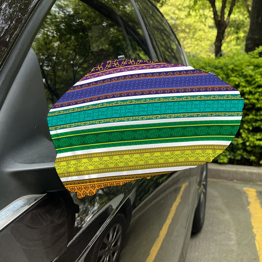 Colorful Ethnic Pattern Print Car Side Mirror Covers