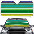 Colorful Ethnic Pattern Print Car Windshield Sun Shade