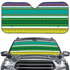 Colorful Ethnic Pattern Print Car Windshield Sun Shade