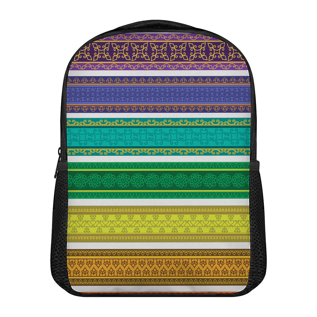 Colorful Ethnic Pattern Print Casual Backpack
