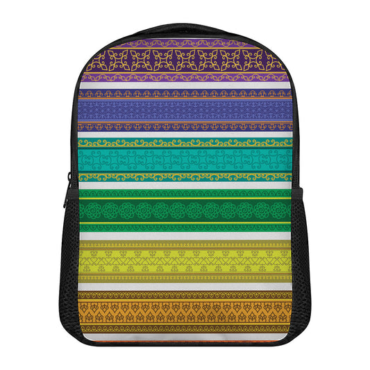 Colorful Ethnic Pattern Print Casual Backpack