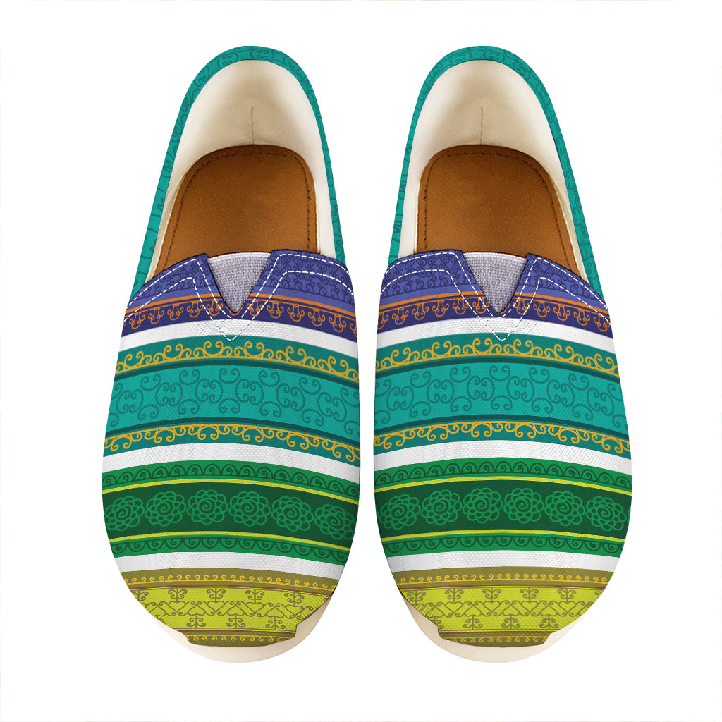 Colorful Ethnic Pattern Print Casual Shoes