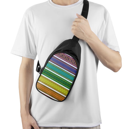 Colorful Ethnic Pattern Print Chest Bag