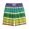 Colorful Ethnic Pattern Print Cotton Shorts