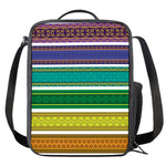 Colorful Ethnic Pattern Print Crossbody Lunch Bag