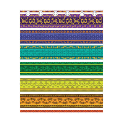 Colorful Ethnic Pattern Print Curtain