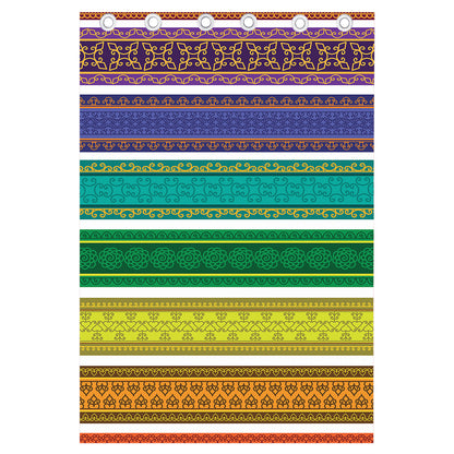 Colorful Ethnic Pattern Print Curtain