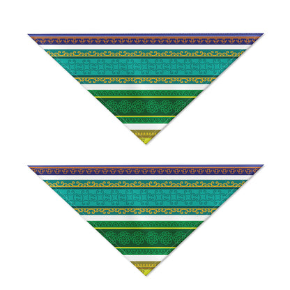 Colorful Ethnic Pattern Print Dog Bandana