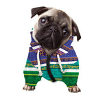 Colorful Ethnic Pattern Print Dog Zip Up Hoodie