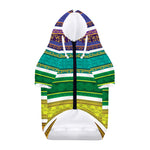 Colorful Ethnic Pattern Print Dog Zip Up Hoodie