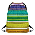 Colorful Ethnic Pattern Print Drawstring Backpack