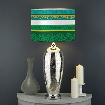 Colorful Ethnic Pattern Print Drum Lamp Shade