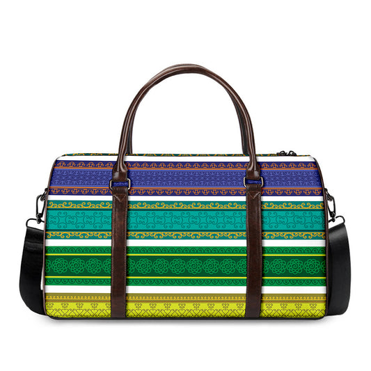 Colorful Ethnic Pattern Print Duffle Bag