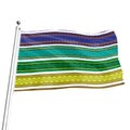 Colorful Ethnic Pattern Print Flag