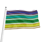 Colorful Ethnic Pattern Print Flag