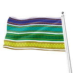Colorful Ethnic Pattern Print Flag
