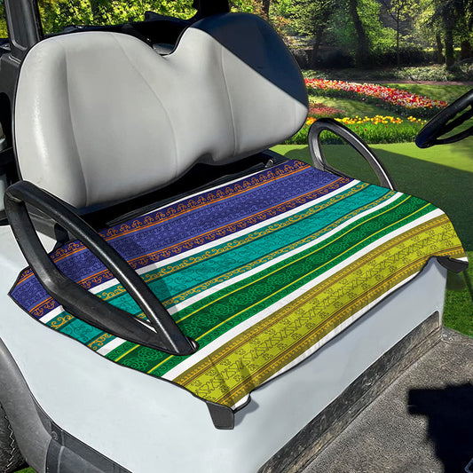 Colorful Ethnic Pattern Print Golf Cart Seat Cover