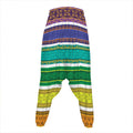 Colorful Ethnic Pattern Print Hammer Pants