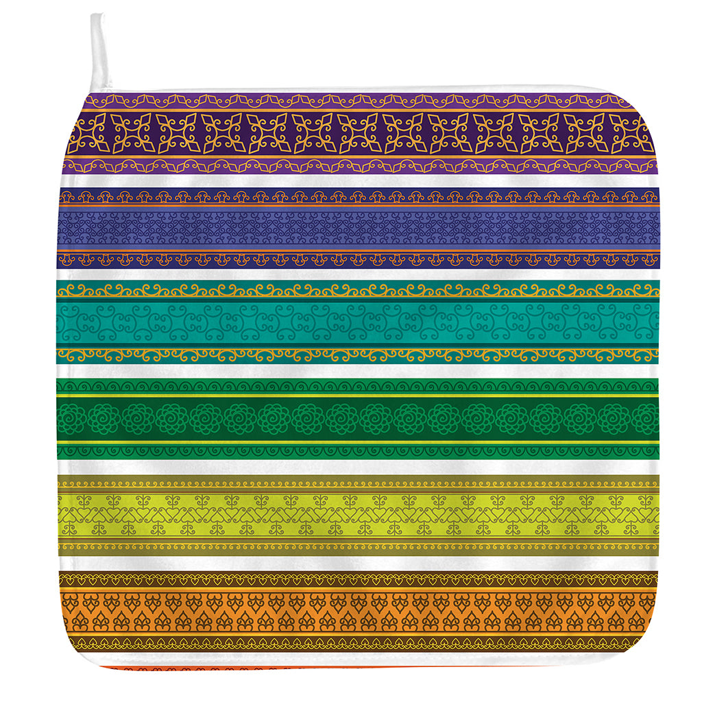 Colorful Ethnic Pattern Print Hand Towel