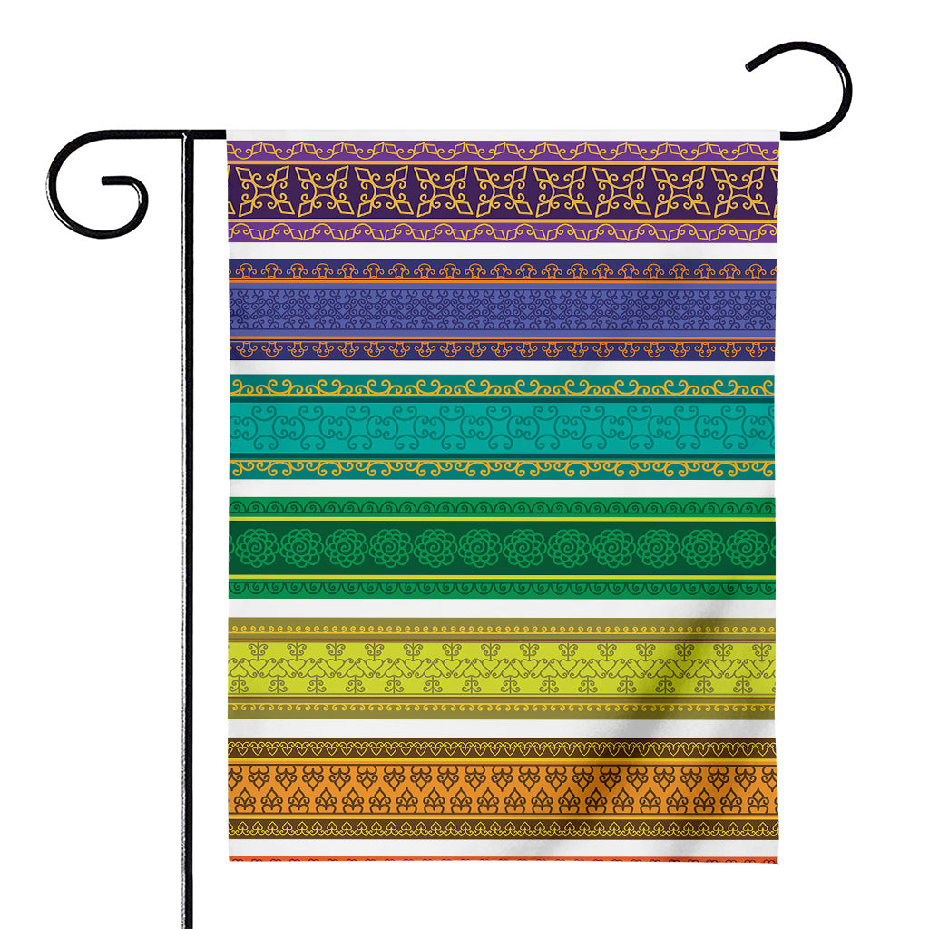Colorful Ethnic Pattern Print House Flag