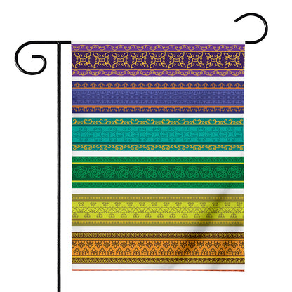 Colorful Ethnic Pattern Print House Flag