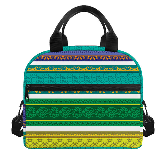 Colorful Ethnic Pattern Print Insulated Lunch Bag