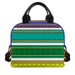 Colorful Ethnic Pattern Print Insulated Lunch Bag