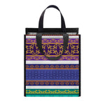 Colorful Ethnic Pattern Print Insulated Lunch Tote