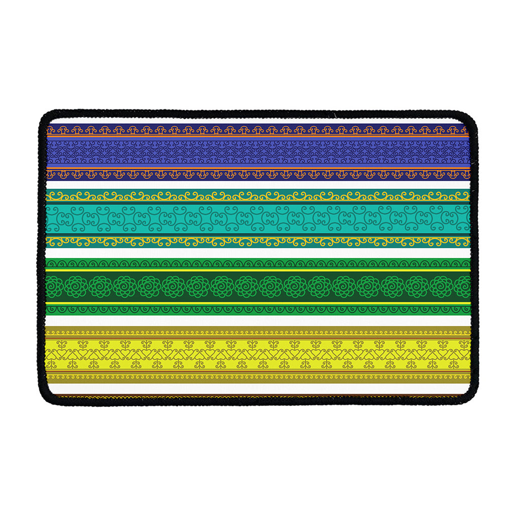 Colorful Ethnic Pattern Print Kitchen Mat