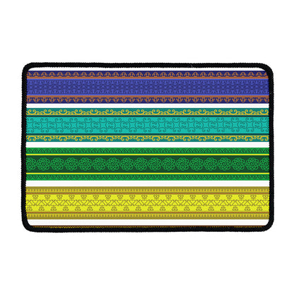 Colorful Ethnic Pattern Print Kitchen Mat