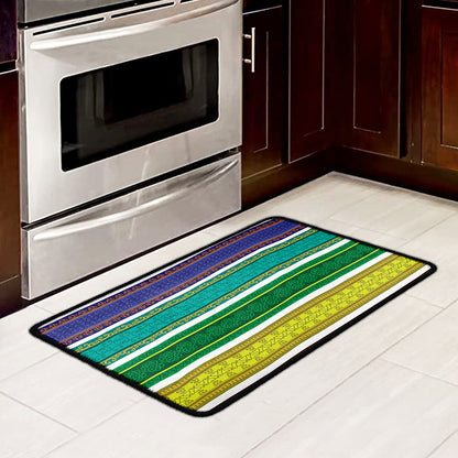 Colorful Ethnic Pattern Print Kitchen Mat