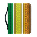 Colorful Ethnic Pattern Print Leather Bible Cover