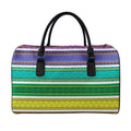 Colorful Ethnic Pattern Print Leather Duffel Bag