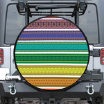 Colorful Ethnic Pattern Print Leather Spare Tire Cover
