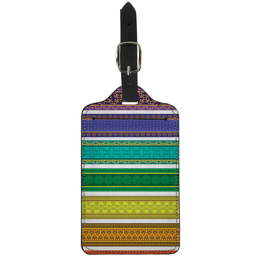 Colorful Ethnic Pattern Print Luggage Tag