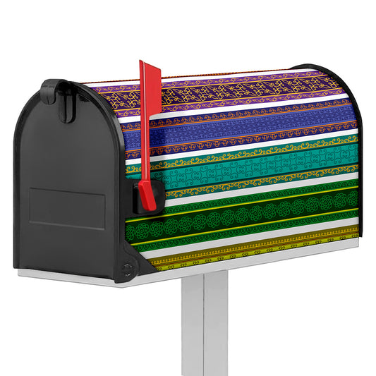 Colorful Ethnic Pattern Print Mailbox Cover