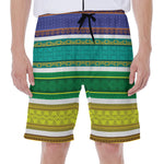 Colorful Ethnic Pattern Print Men's Beach Shorts