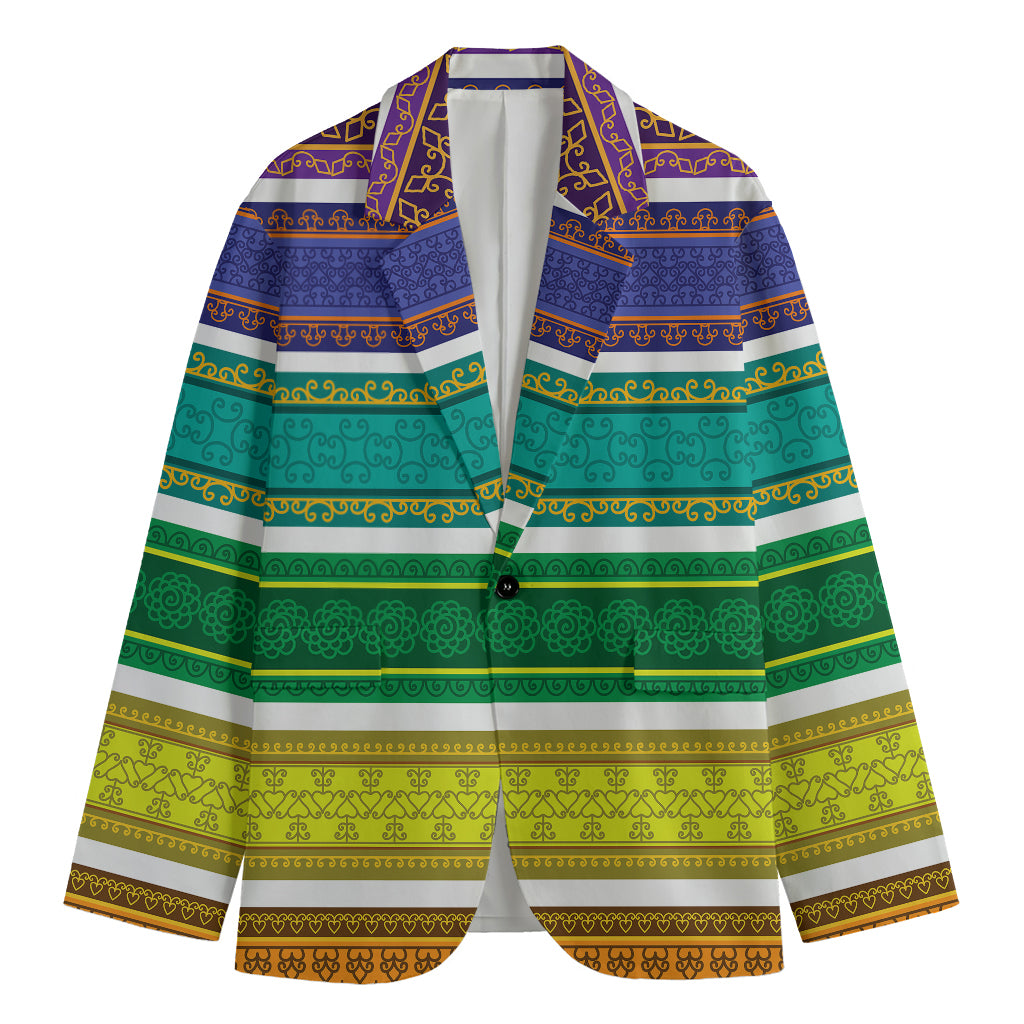Colorful Ethnic Pattern Print Men's Blazer